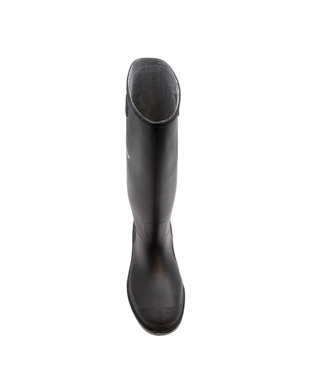 Vista delantera de la bota Dunlop Pricemastor Negro