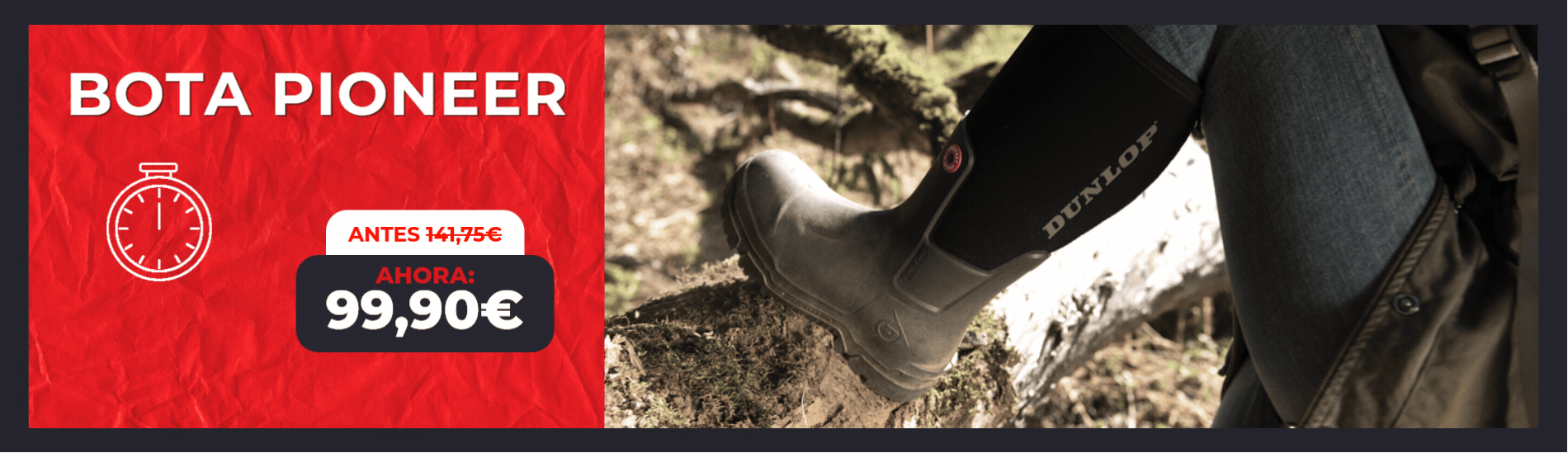 Banner Dunlop Boots Pioneer - Oferta