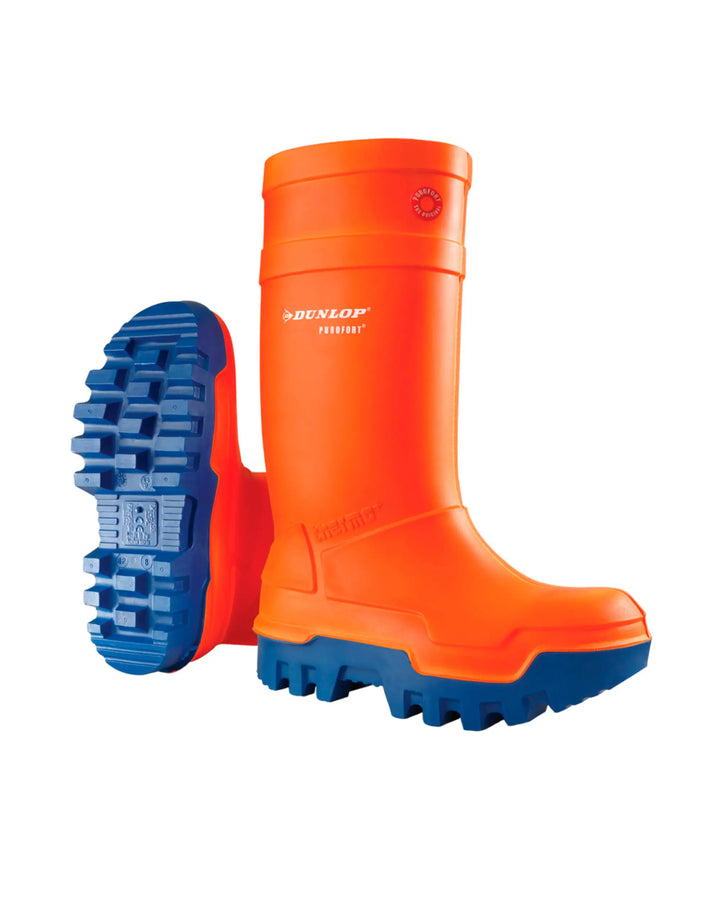 Bota Dunlop Purofort Thermo+ Full Safety Naranja