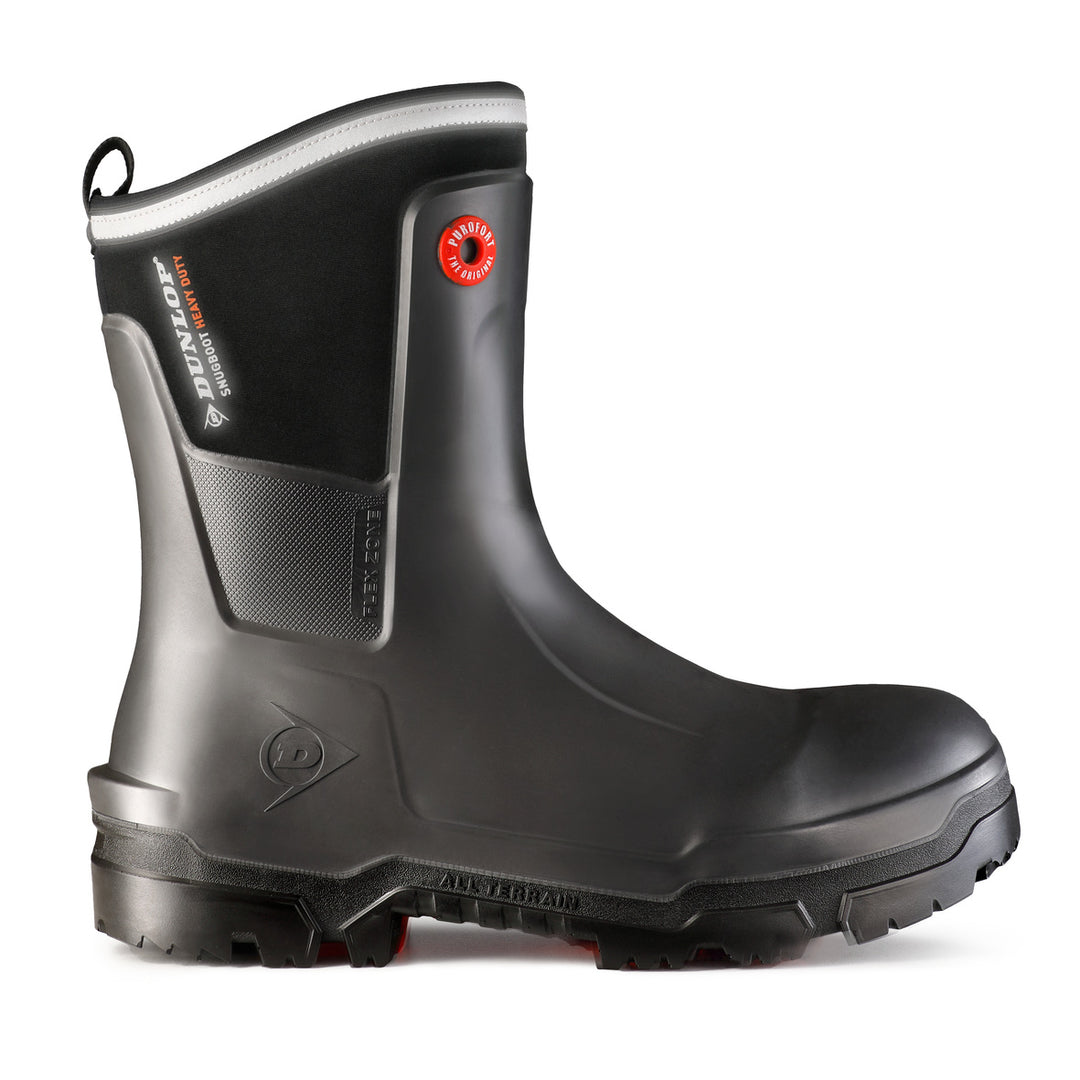 Lateral de la botaDunlop Snugboot Heavy Duty Calf Full Safety Media Caña para Trabajos Pesados