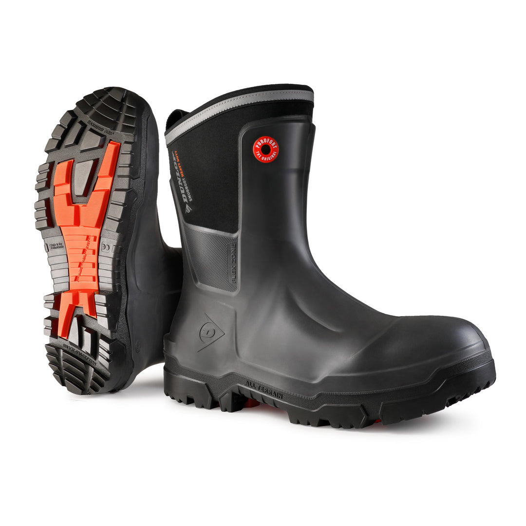 Bota Dunlop Snugboot Heavy Duty Calf Full Safety Media Caña para Trabajos Pesados