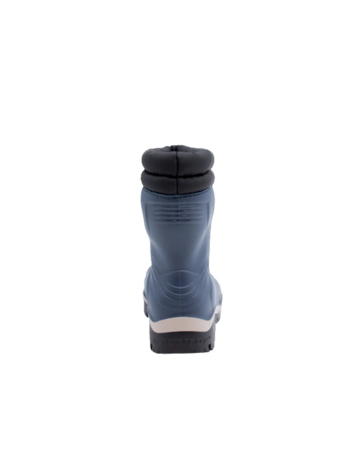Vista trasera de la bota Dunlop Kids Blizzard Azul