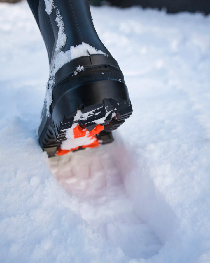 Suela con nieve de la bota Dunlop Snugboot Heavy Duty Calf Full Safety Media Caña 