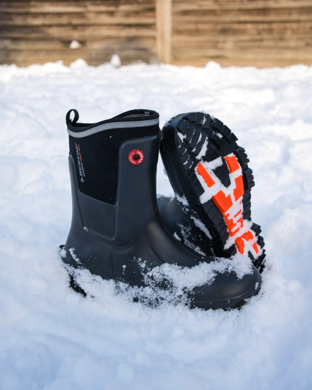 Bota en la nieve Dunlop Snugboot Heavy Duty Calf Full Safety Media Caña 
