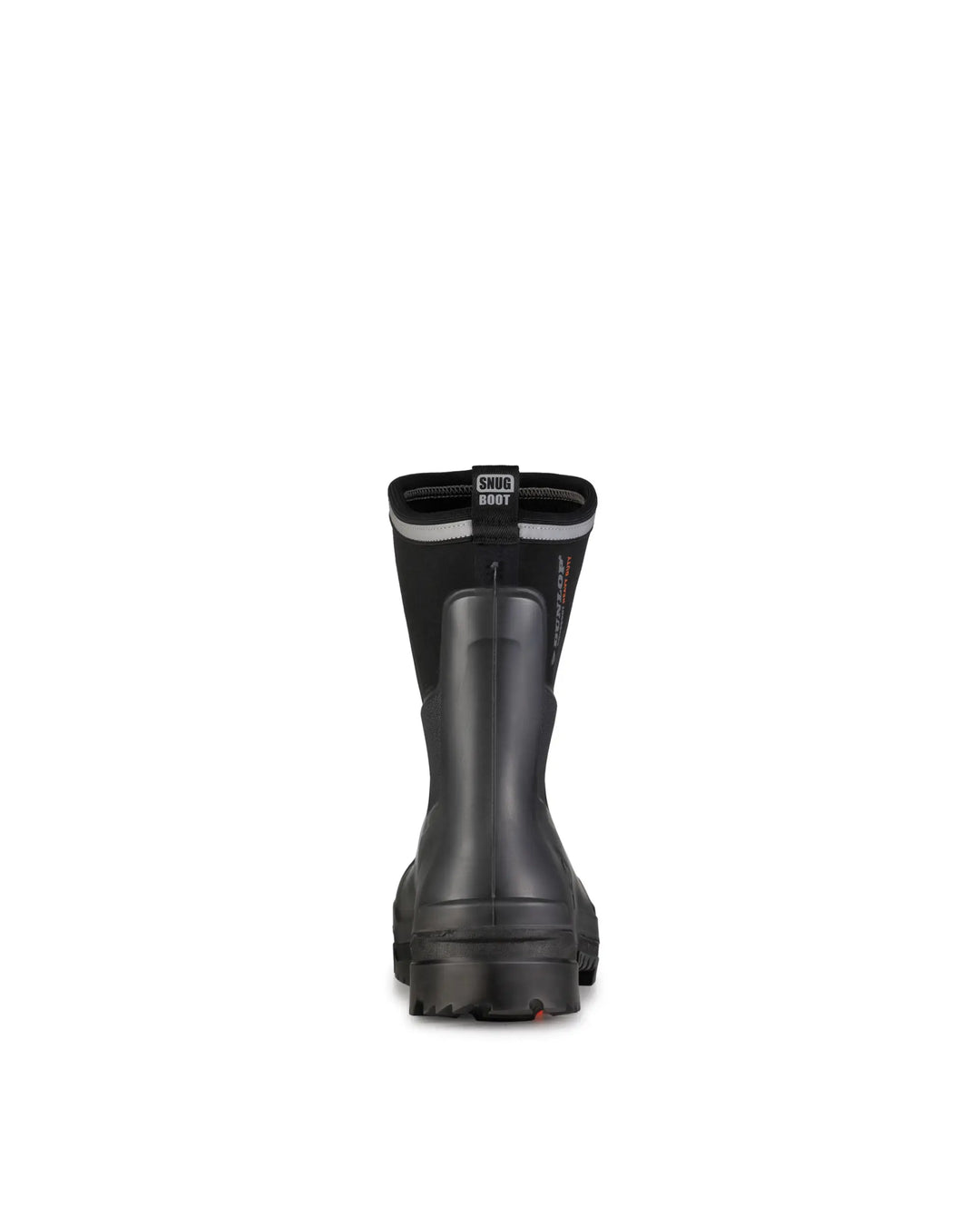 Vista trasera de la bota Dunlop Snugboot Heavy Duty Calf Full Safety Media Caña 