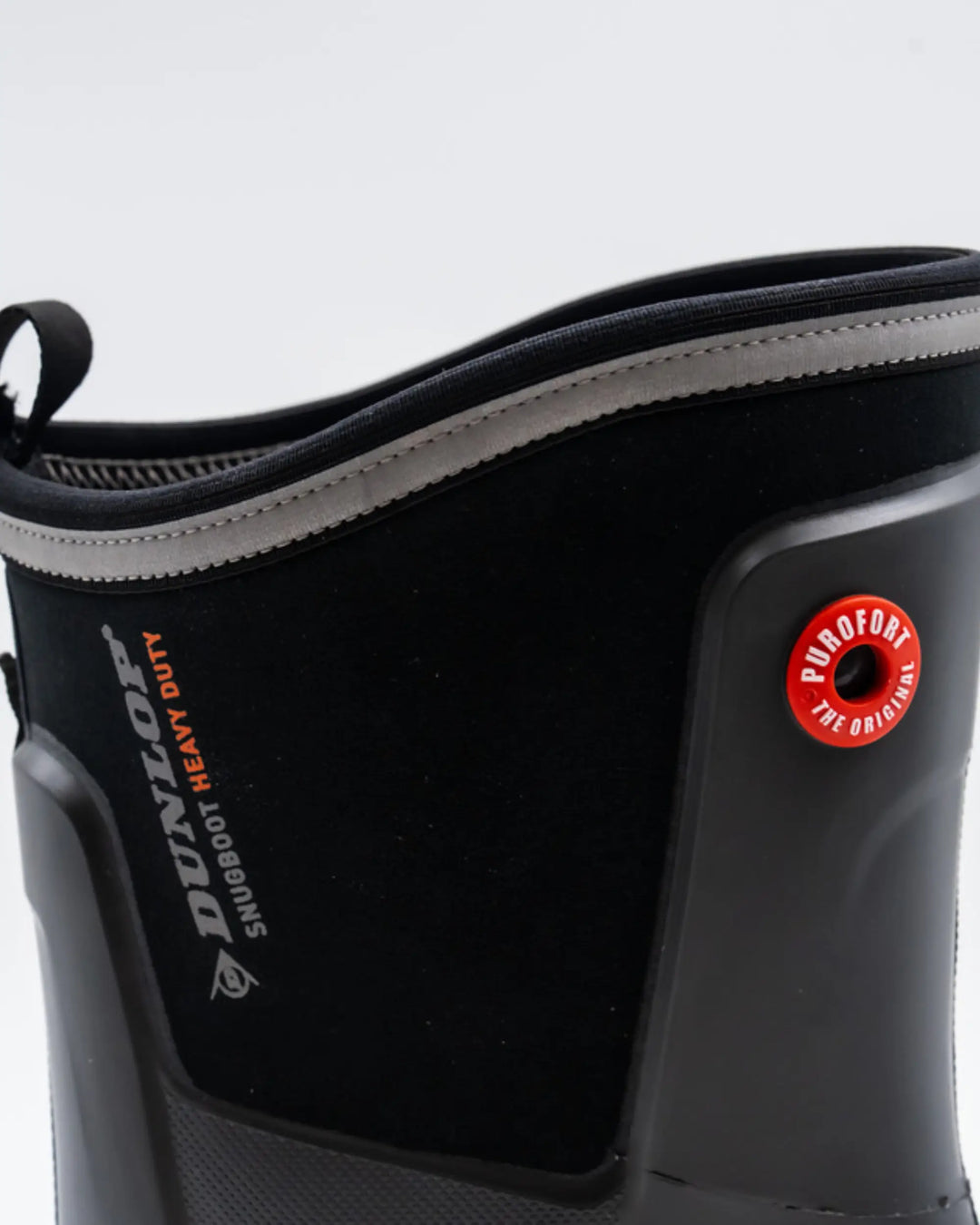Elemento reflectante de la bota Dunlop Snugboot Heavy Duty Calf Full Safety Media Caña 