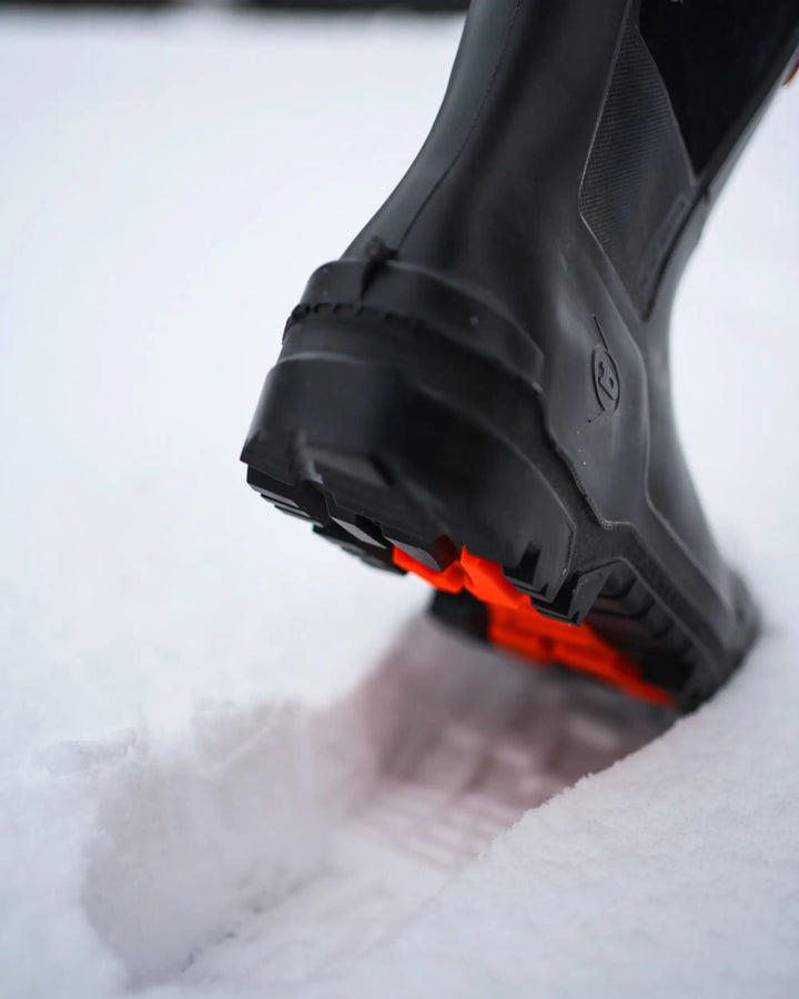 Suela en la nieve de la bota Dunlop Snugboot Heavy Duty Calf Full Safety Media Caña 
