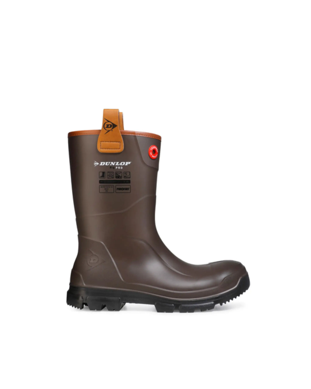 Vista lateral de la bota Dunlop Purofort RigPRO