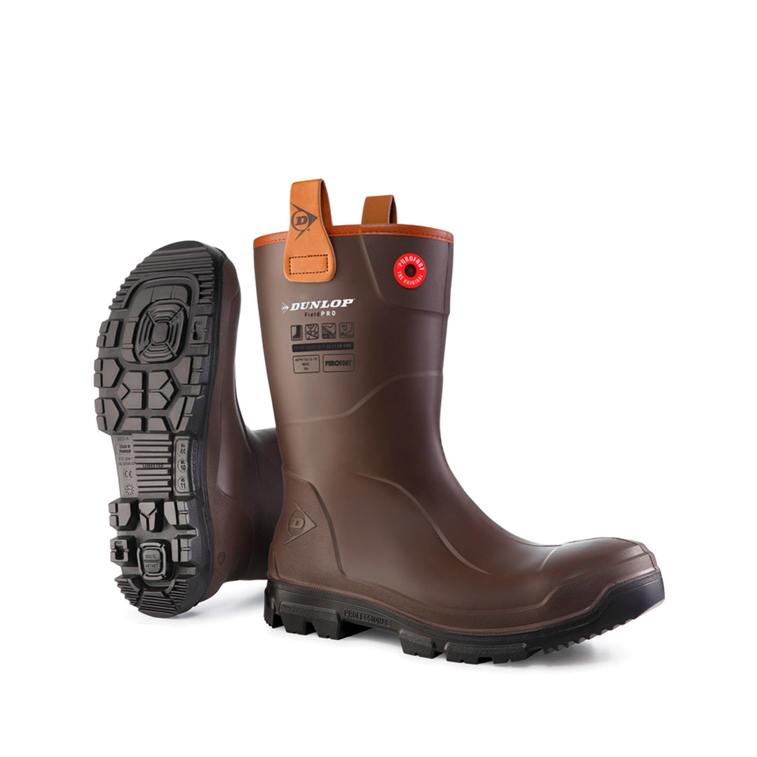 Bota Dunlop Purofort RigPRO Full Safety (Marrón Oscuro)