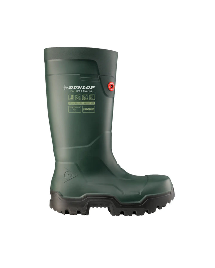 Vista lateral de la bota Dunlop FieldPRO Thermo+ Heritage
