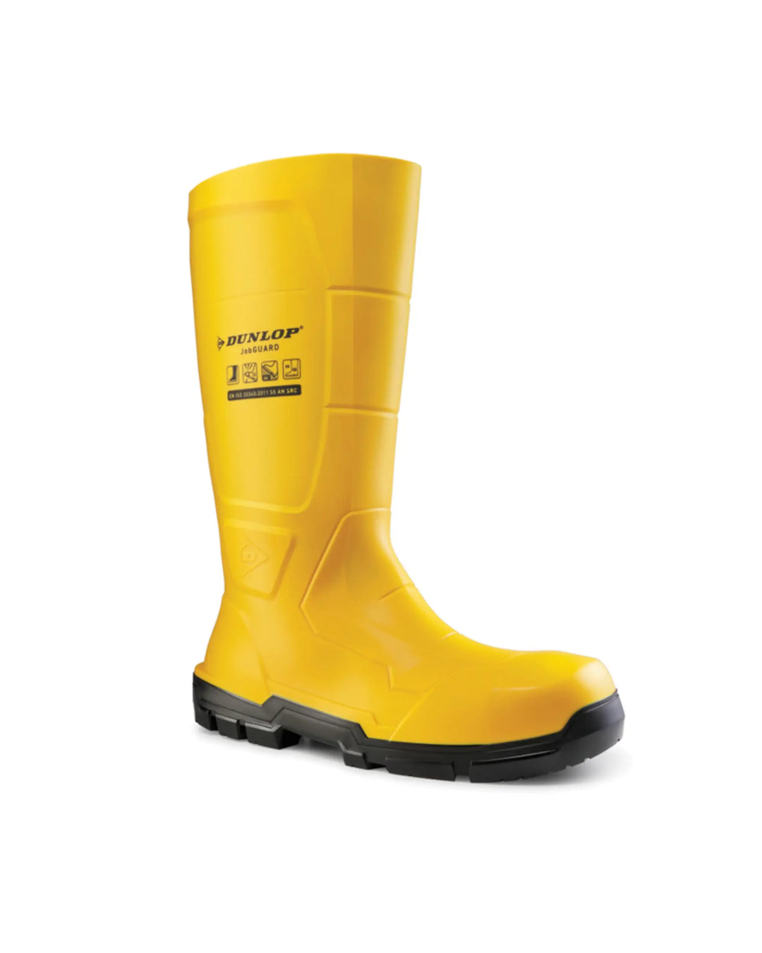 Vista en diagonal de la bota Dunlop Jobguard Full Safety