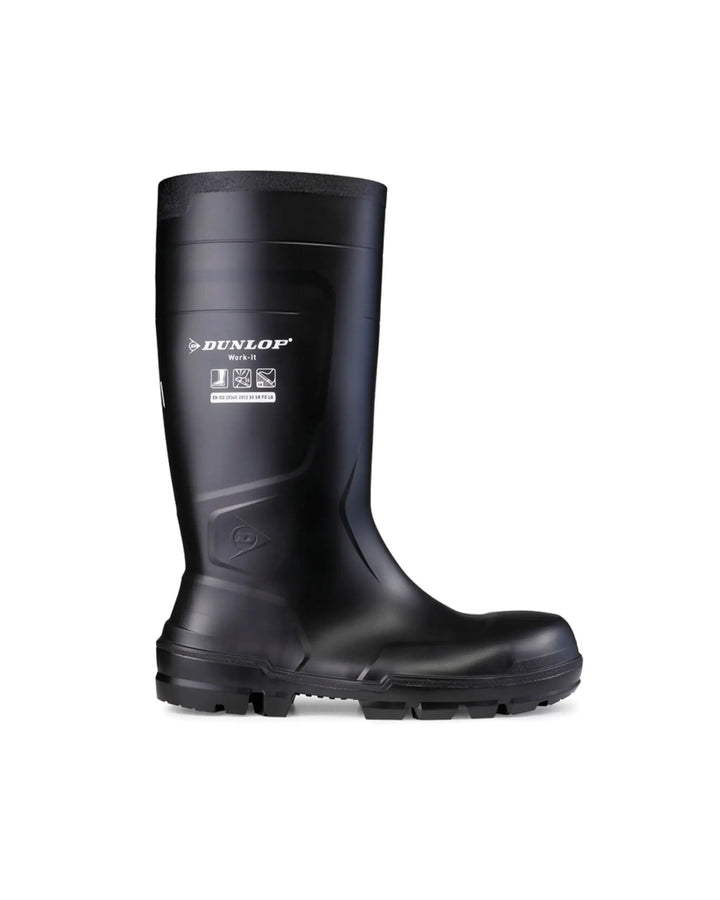 Vista lateral de la bota Dunlop Work-It S5