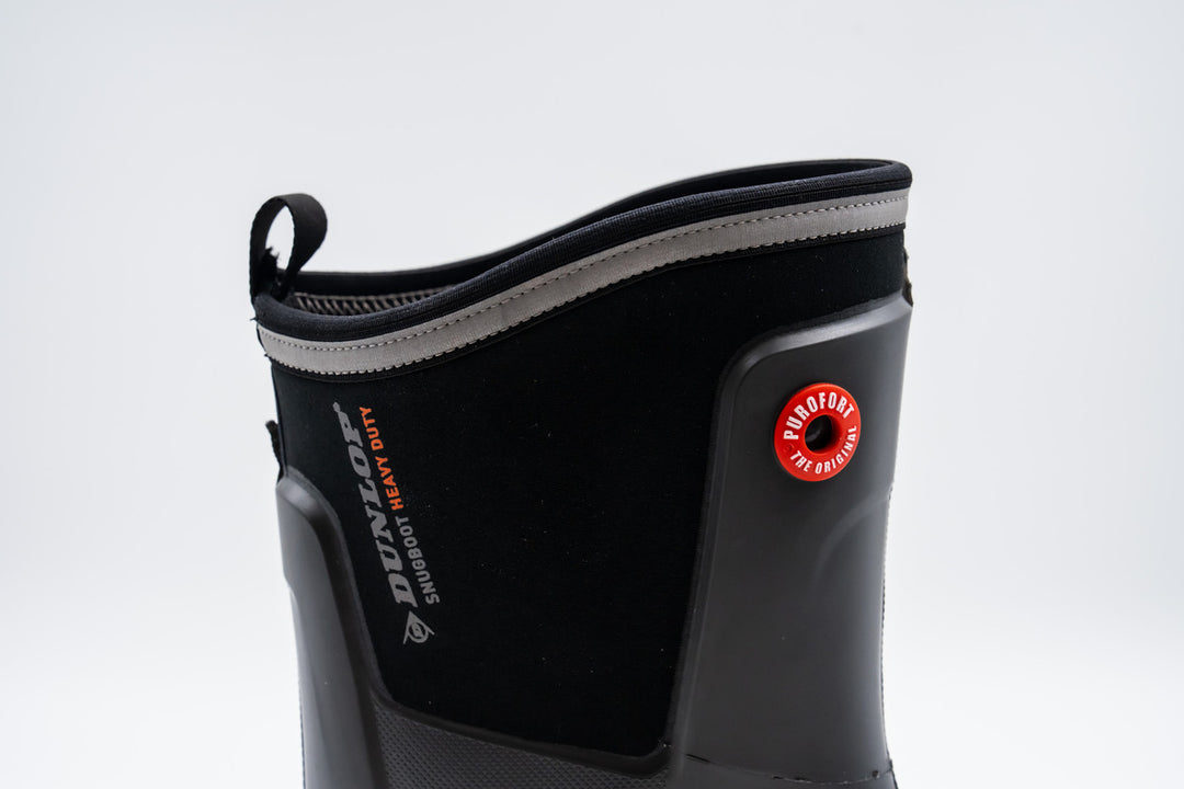 Cuello y reflectante de la bota Dunlop Snugboot Heavy Duty Calf Full Safety Media Caña para Trabajos Pesados